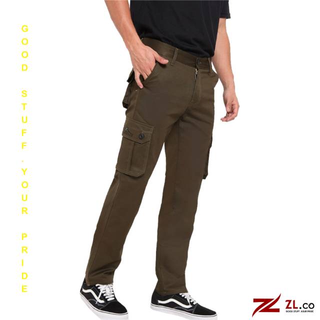 CELANA CARGO PANJANG GREEN ZL.STORE