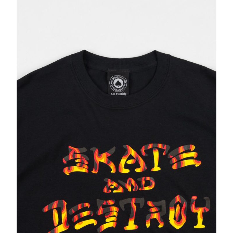 T-shirt Thrasher Skate And Destroy (BBQ)