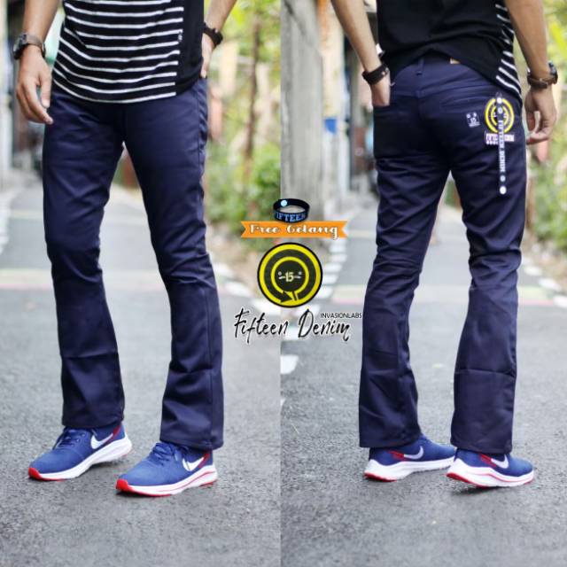 CELANA CHINO CUTBRAY FIFTEEN DENIM