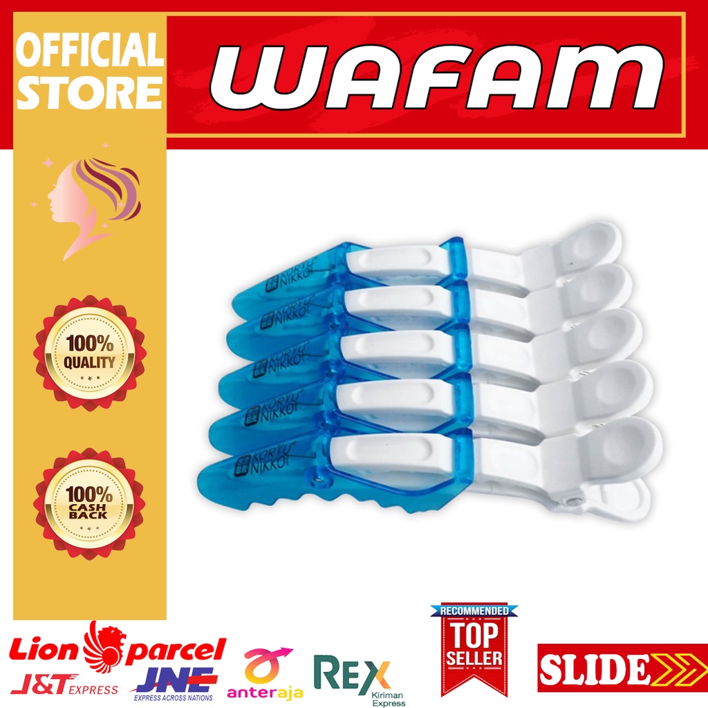 Grosir (SSC) Koryu Nikko Jepit Rambut - Jepit Buaya - 5 pcs Premium Termurah