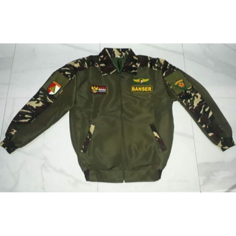 Jaket bomber BANSER kombinasi