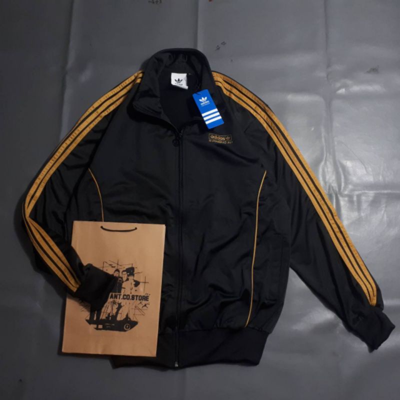Jaket Tracktop Adidas Muhammad Ali Ringer Gold 1:1 Original Full Teg