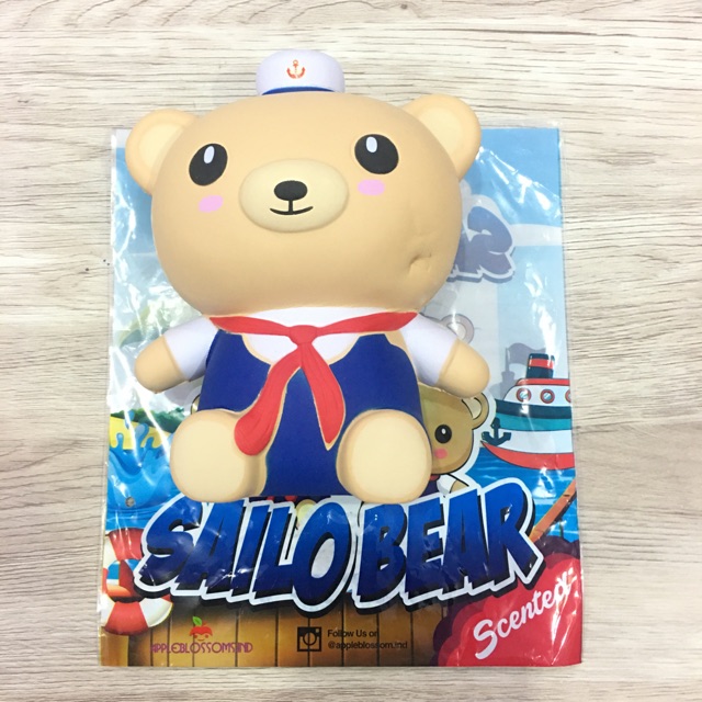 Squishy secondhand licensed (sailor bear)