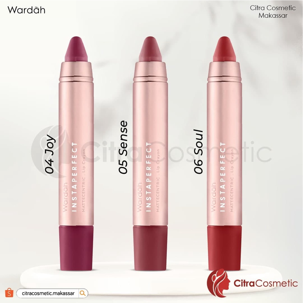 Wardah Instaperfect Mattecentric Lip Crayon Series