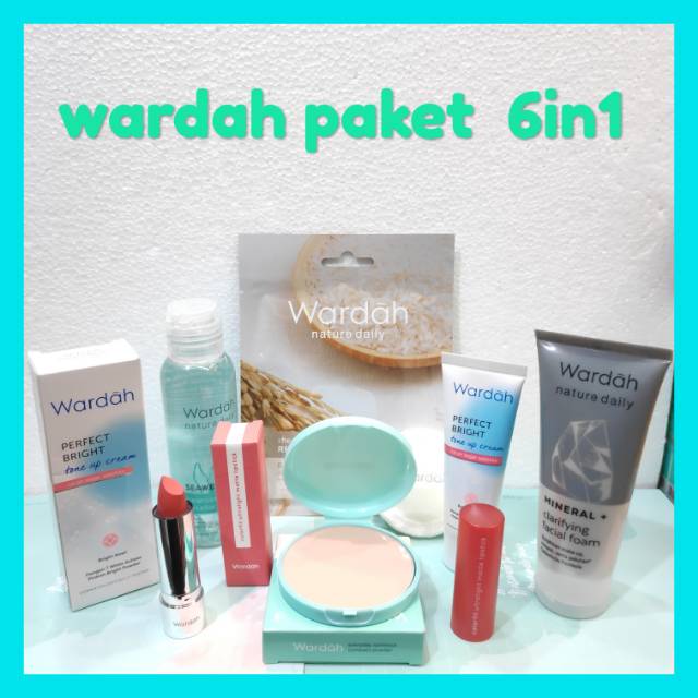 Wardah paket kosmetik 6in1