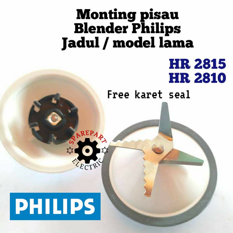 PISAU BLENDER PHILIPS HR 2815 2810 JEWELY MODEL LAMA JADUL + KARET SEAL