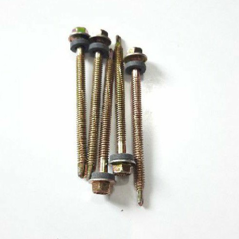 Baut roofing 12 x 50 isi 250pcs atau Self Drilling Screw 5cm - Kuning