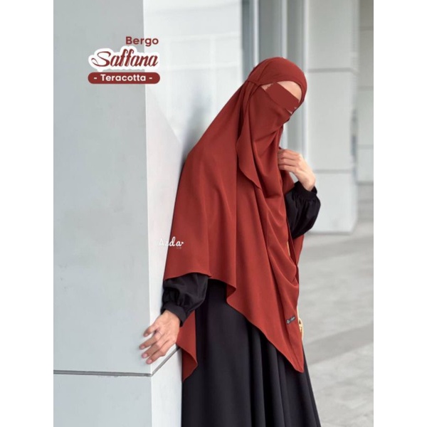 Khimar Saffana Bergo Tali Jumbo by Azda