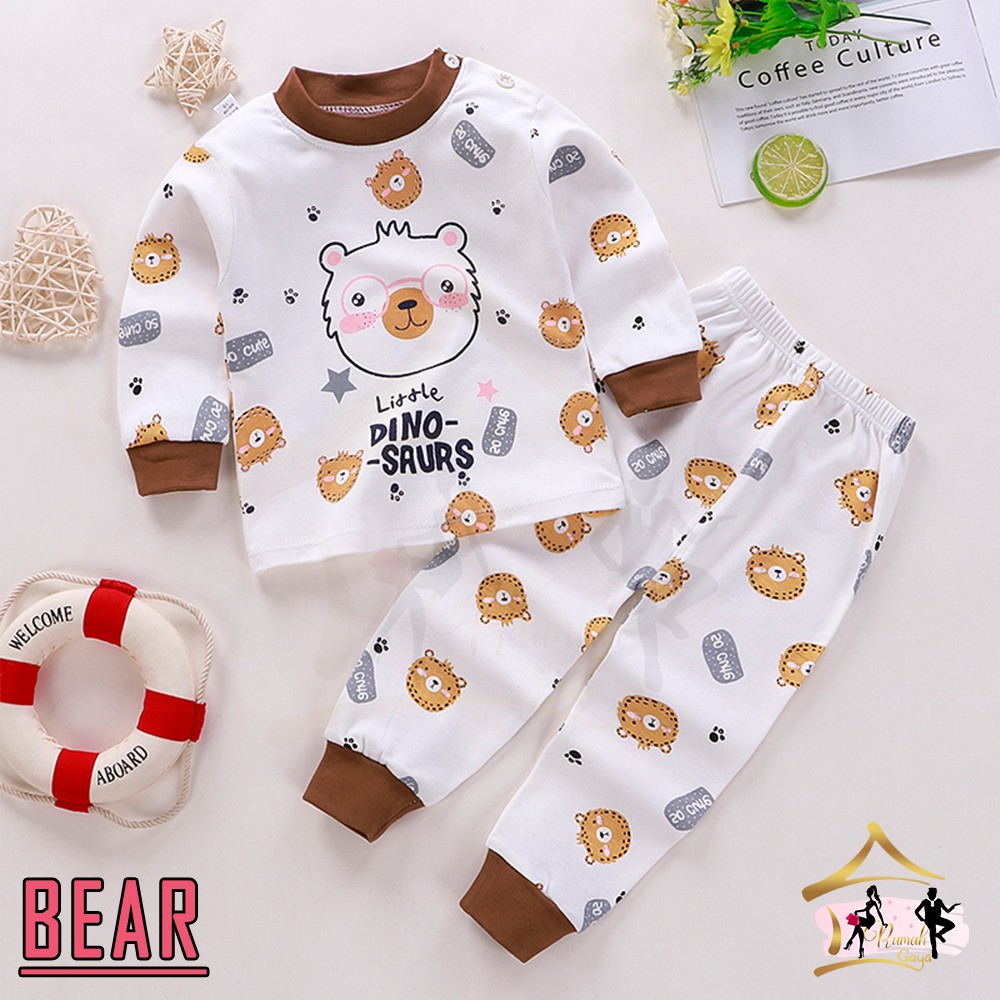 Setelan Baju Tidur Anak Usia 2 Tahun (Size M)- Sweater / Setelan Lengan Panjang Bahan Import