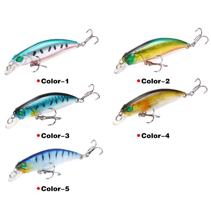 Kail Pancing Alat Pancing Murah Umpan Mancing Umpan Ikan CrankSet relix nusantara Minnow Lure Plastic Bait Alat Pancing CrankBait Umpan Mancing 4g/6.5cm Umpan Pancing Umpan Pancing Buatan Top Water Lure