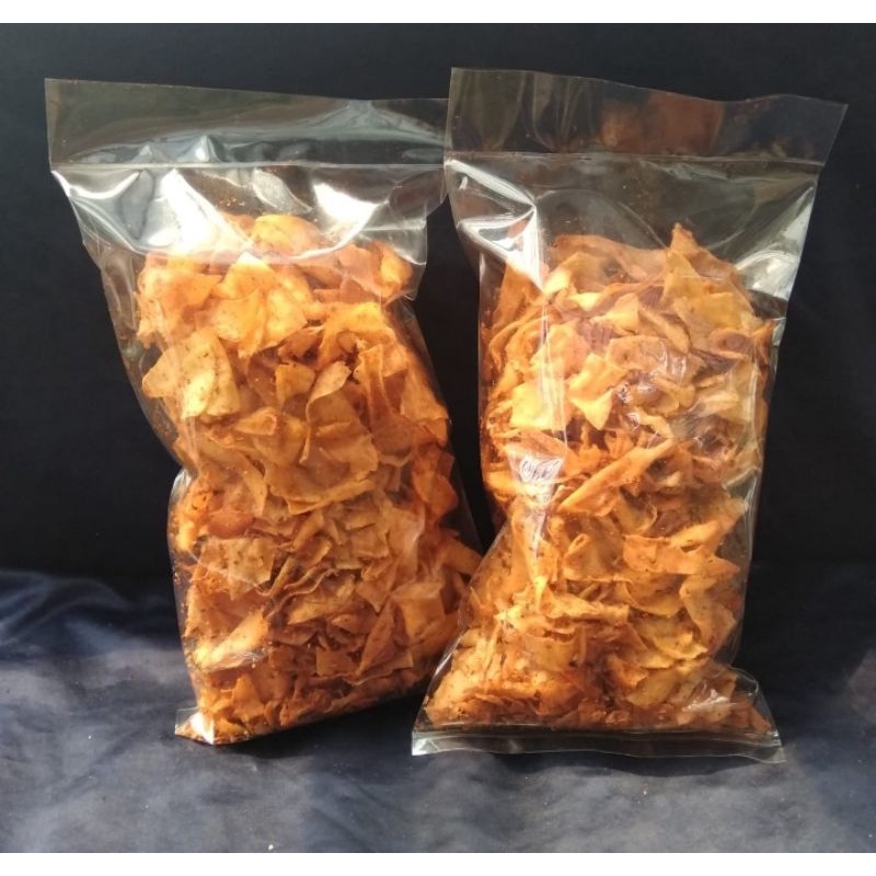 

KRIPSET UKURAN 1 KILO GRAM / KRIPSET BGR ( KERIPIK SINGKONG PEDAS )