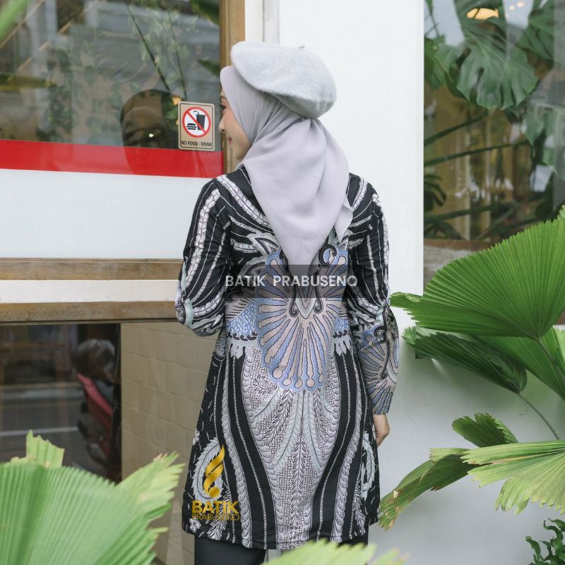 BATIK TUNIK WANITA MOTIF WENTAR, BAJU BATIK ARISAN DAN PNS GURU LENGAN PANJANG PREMIUM SOLO JOGJA 20