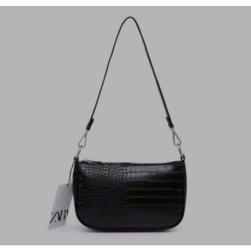 Tas Croco Zara Black