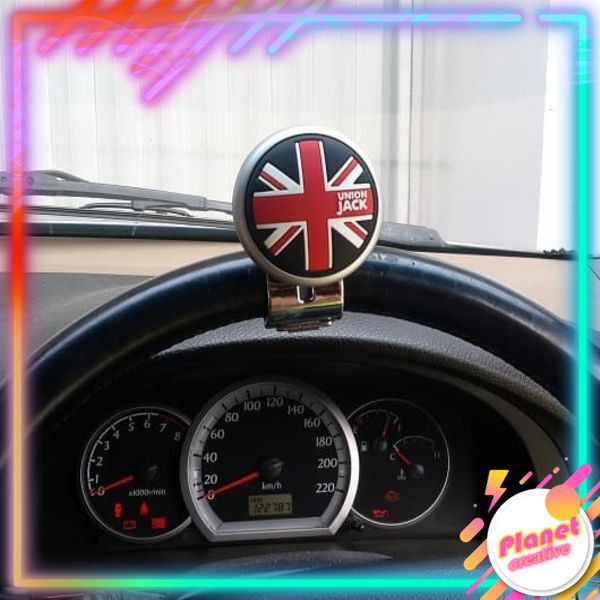 Power Handle Union Jack Pemutar Stir Mobil Original Korea