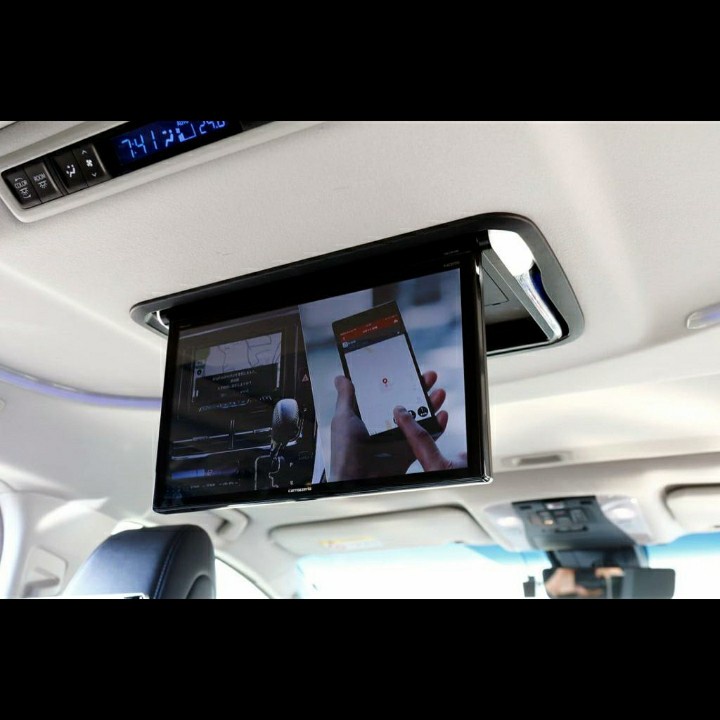 Tv plafond tv roof enigma android 13.3 inch + pemasangan