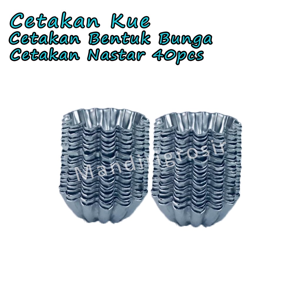 Cetakan Bentuk Bunga *Cetakan Nastar  * Cetakan Kue * 40pcs