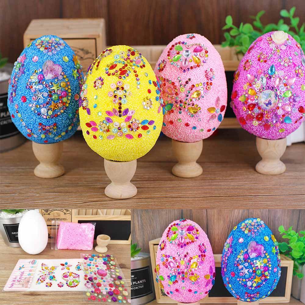 R-flower Happy Easter Dekorasi Acara &amp; Pesta Party Festival Craft Handmade Bahan Telur Paskah