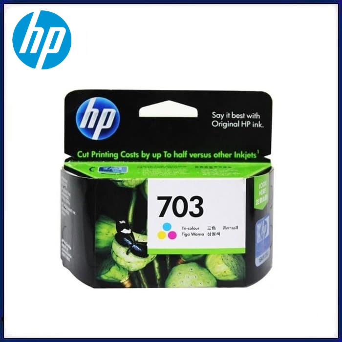 TINTA HP 703 COLOUR ORIGINAL . Tinta Printer HP CD888AA