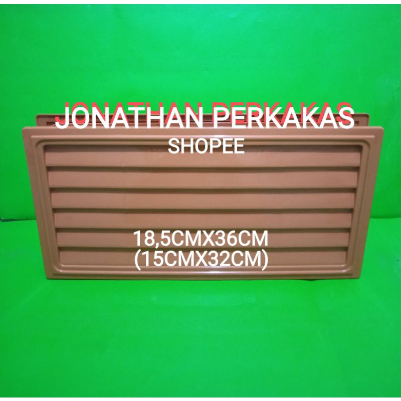 jalusi pintu kamar mandi pvc warna coklat