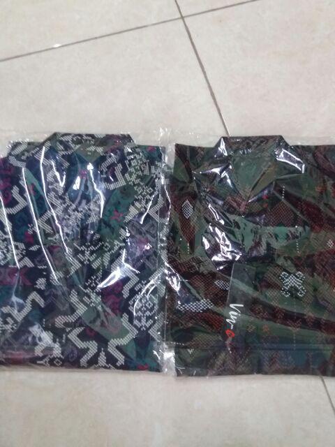 Brotherrocks Kemeja Batik Pria Gradasi Maron