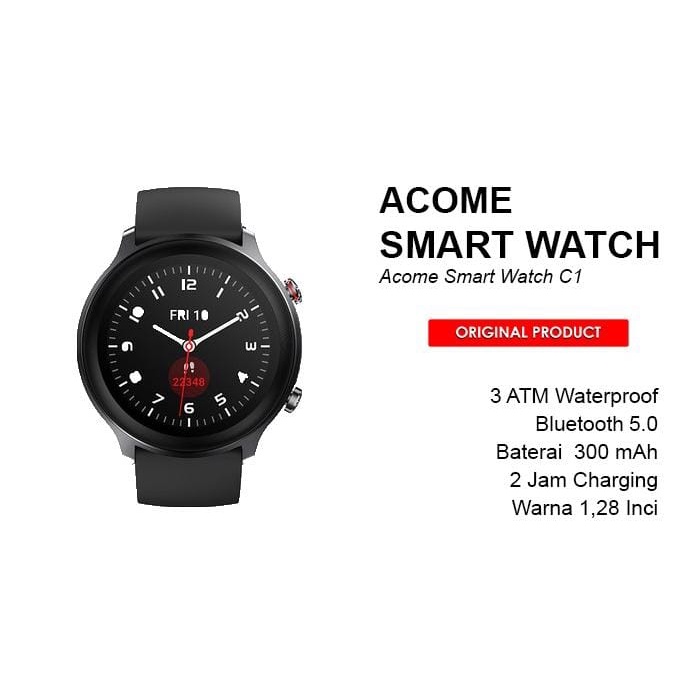 Acome Smart Watch C1 dan S1 Garansi Resmi 1Th Plus Asuransi