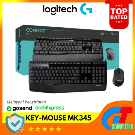 Logitech Wireless MK345 , MK 345 , MK-345 Combo Keyboard + Mouse