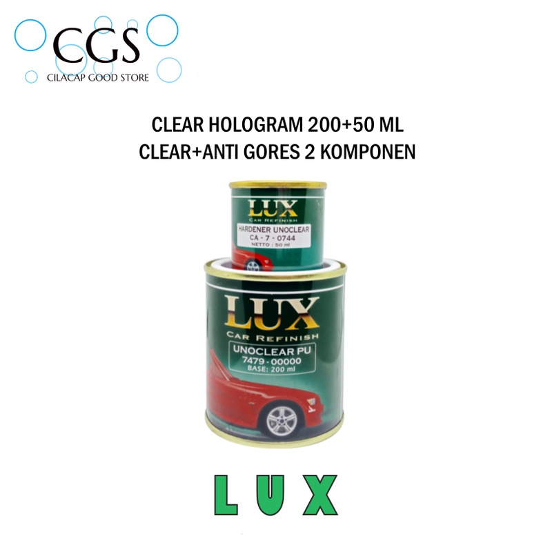 CLEAR HOLOGRAM LUX 250ml - clear motor hologram - klir hologram - kler hologram motor - kler motor