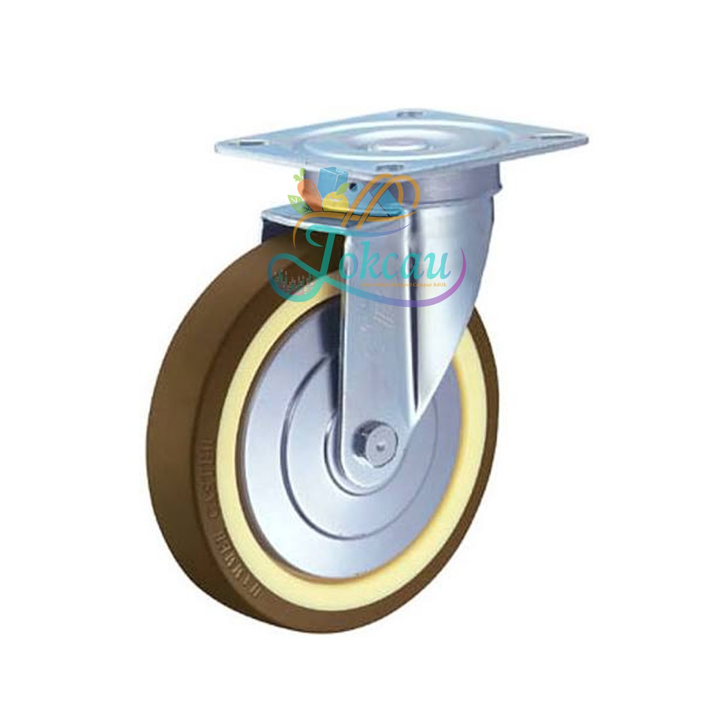 Roda Caster / Troli / Troly PU 6 Inch Hidup Putar ( Swivel ) Hammer