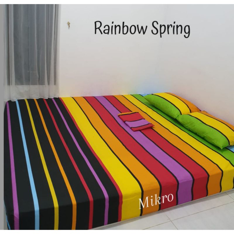 sprei rainbow spring