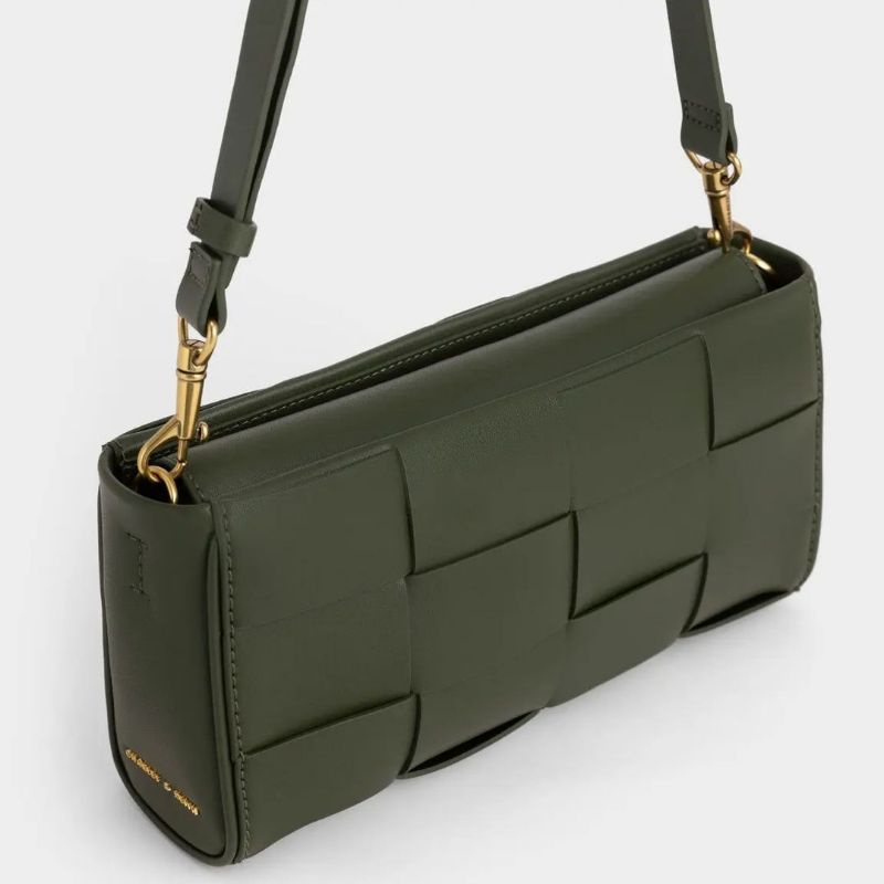 CK Woven Chain-Handle Bag