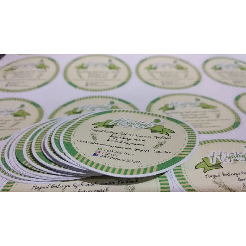 

STIKER LABEL / STIKER MAKANAN / STIKER HIJAB / STIKER CHROMO CUSTOM