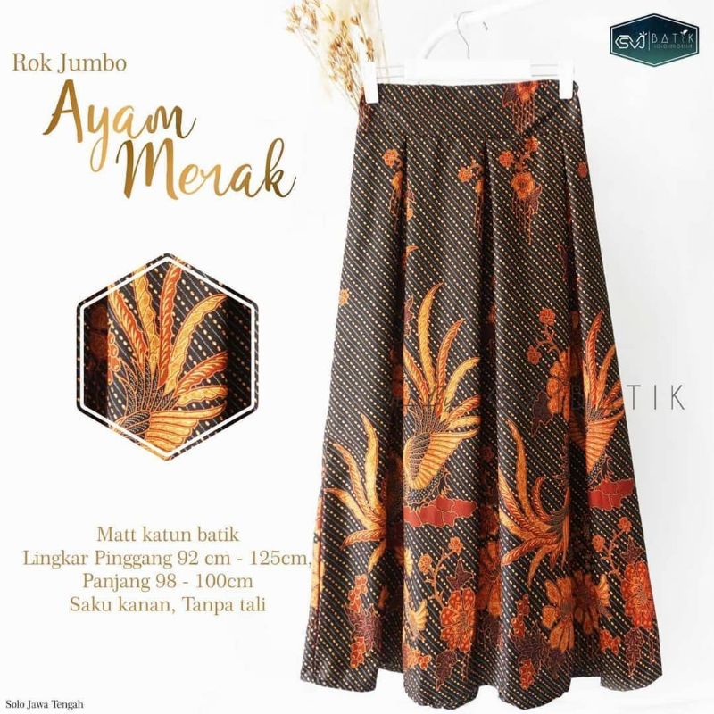 Rok batik wanita panjang bawahan batik wanita klok maxi skirt kekinian model terbaru