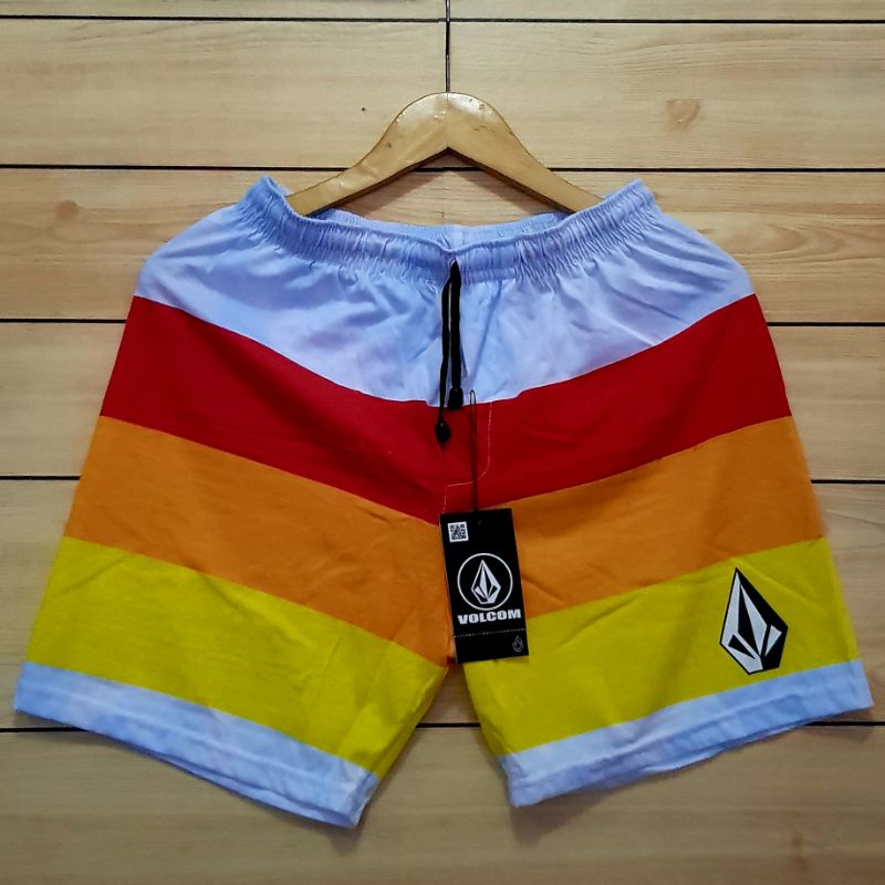 PRODUK PREMIUM Celana Boxer Distro BM Branded TERBAIK CELANA PANTAI PENDEK VOLCOM X768