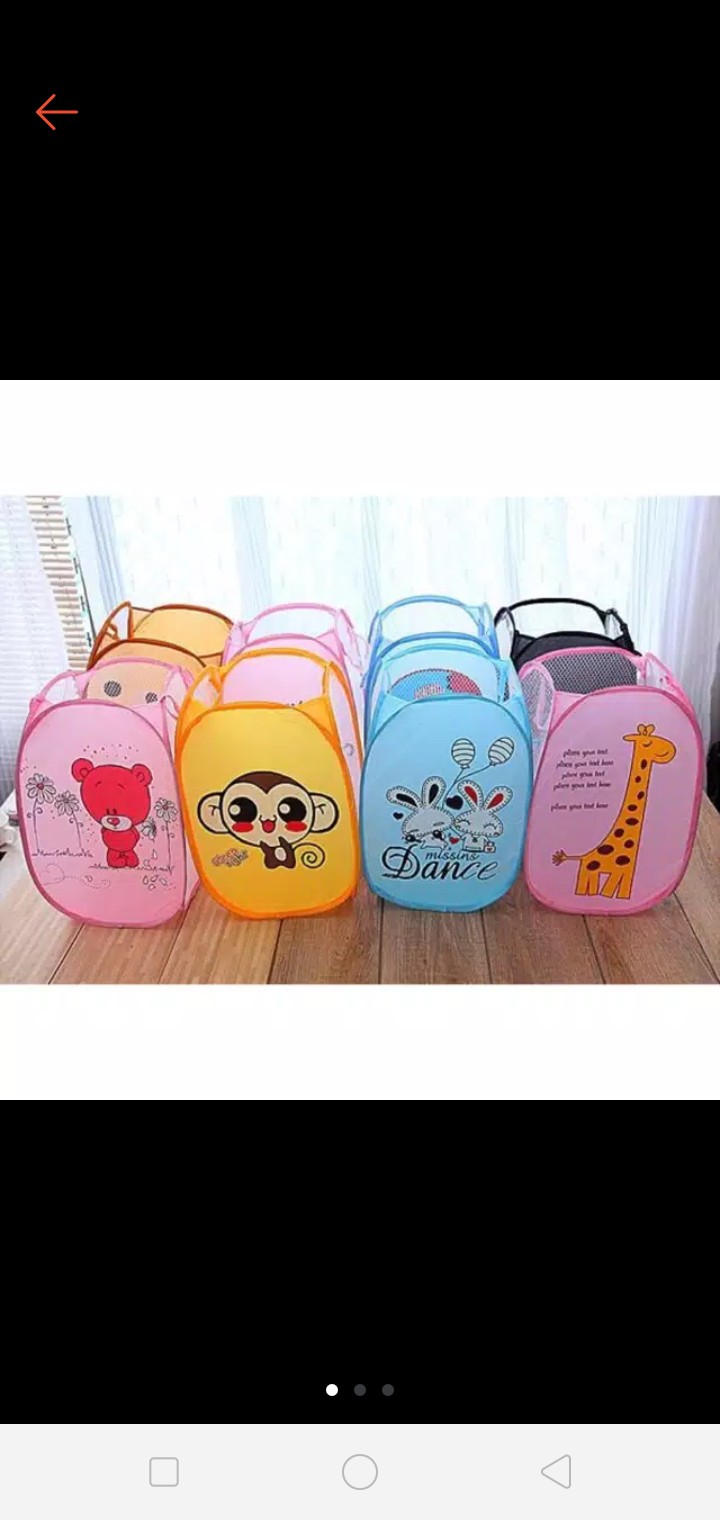 Keranjang Lipat Pakaian Karakter Lucu 231