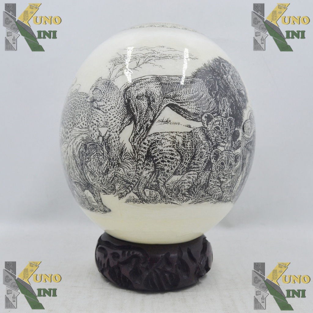 OSTRICH EGGS ART & STANDS - TELUR BURUNG UNTA OSTRICH, South Africa