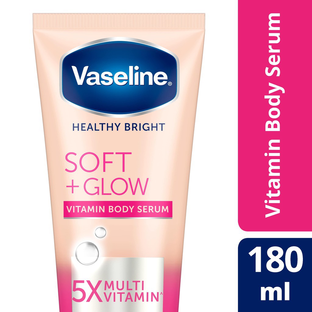 Jual Vaseline soft glow body serum180ml