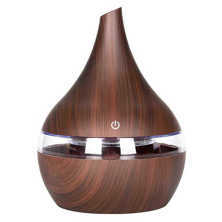 Pengharum Ruangan Humidifier Diffuser Aromatherapy Pewangi Ruangan Kamar Tidur Uap Aromaterapi C42-Kayu Gelap