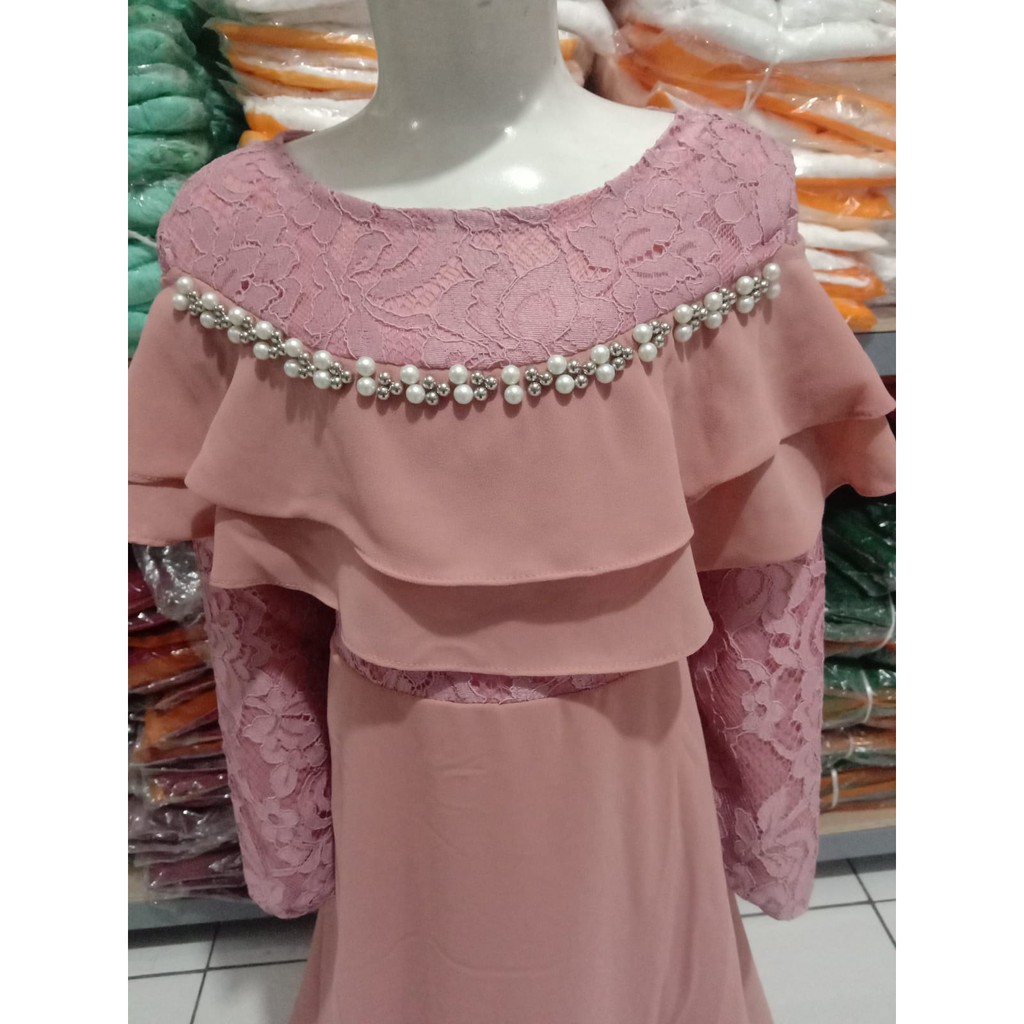 407#ANAK 072/dres fashion terbaru/ baju dres muslim anak perempuan