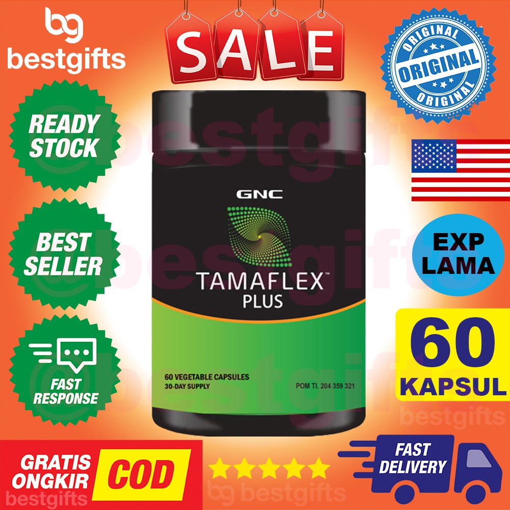 GNC TAMAFLEX PLUS FAST ACTING PROVEN JOINT SUPPORT NYERI SENDI TULANG KAKU PERSENDIAN 60 KAPSUL