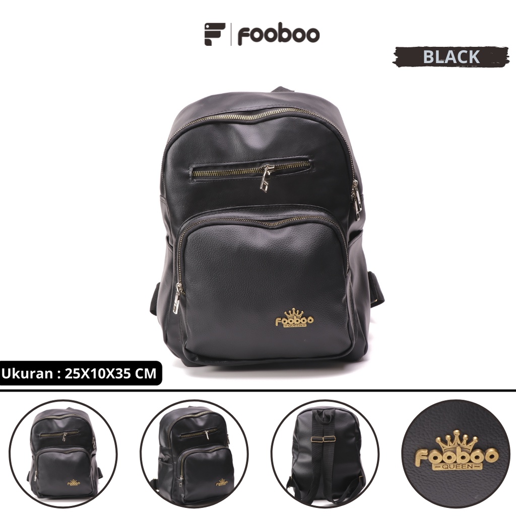 FOOBOO TAS RANSEL BACKPACK SEKOLAH STYLISH WANITA