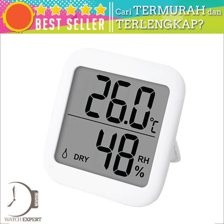 Bisa COD Alat Pengukur Temperatur Dan Kelembapan Udara Thermometer Hygrometer Sensor LCD Display