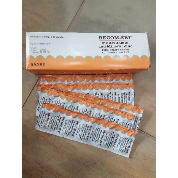 Jual Becom Zet Tablet Multivitamin Vitamin B Vitamin C Mg Zinc Shopee Indonesia