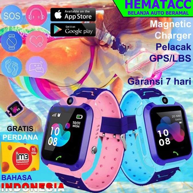 Jam Tangan Anak Aimo Q12 Anti Air IP67 Bahasa Indonesia Imo Smartwatch