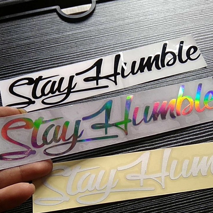 STIKER MOTOR CUTTING STAYHUMBLE BESAR KEKINIAN VIRAL PARIASI MOTOR MOBIL PALING MURAH