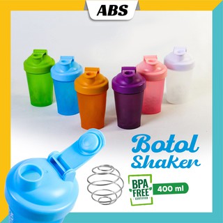 ABS Shaker  400ML / Shaker Neon  / Shaker Gym / Botol  BONUS SHAKER