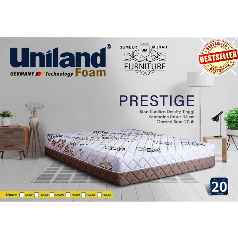 kasur busa uniland prestige tebal 35 cm by uniland original