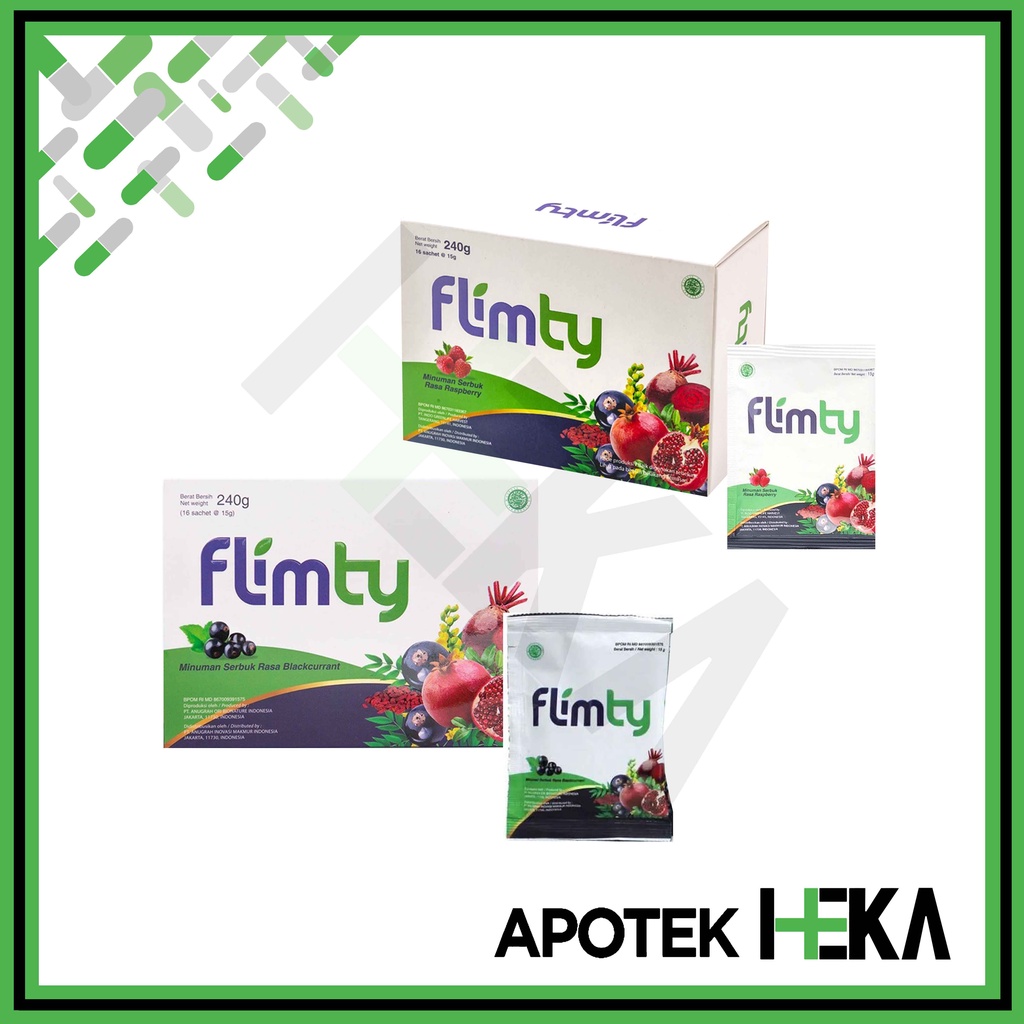 Flimty Fiber Box isi 16 Sachet - Detox Herbal Pelangsing Pelancar BAB (SEMARANG)