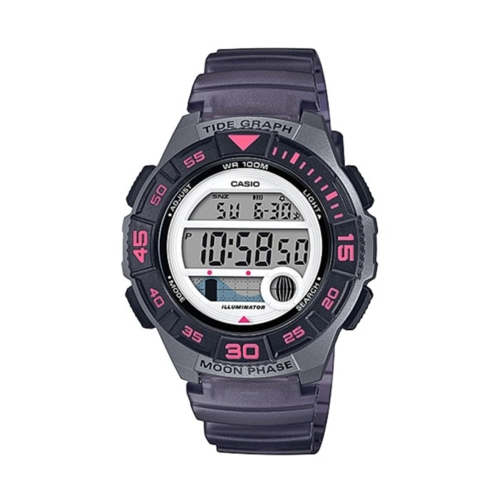 [COD] Jam Tangan Wanita Casio Digital Strap Karet Abu LWS-1100H-8A Original KEREN GARANSI KADO NEW