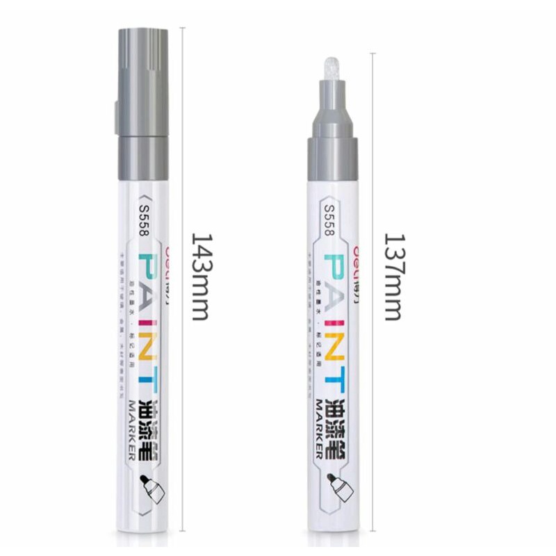 

Spidol Permanen warna Silver Deli Anti Air Multifungsi