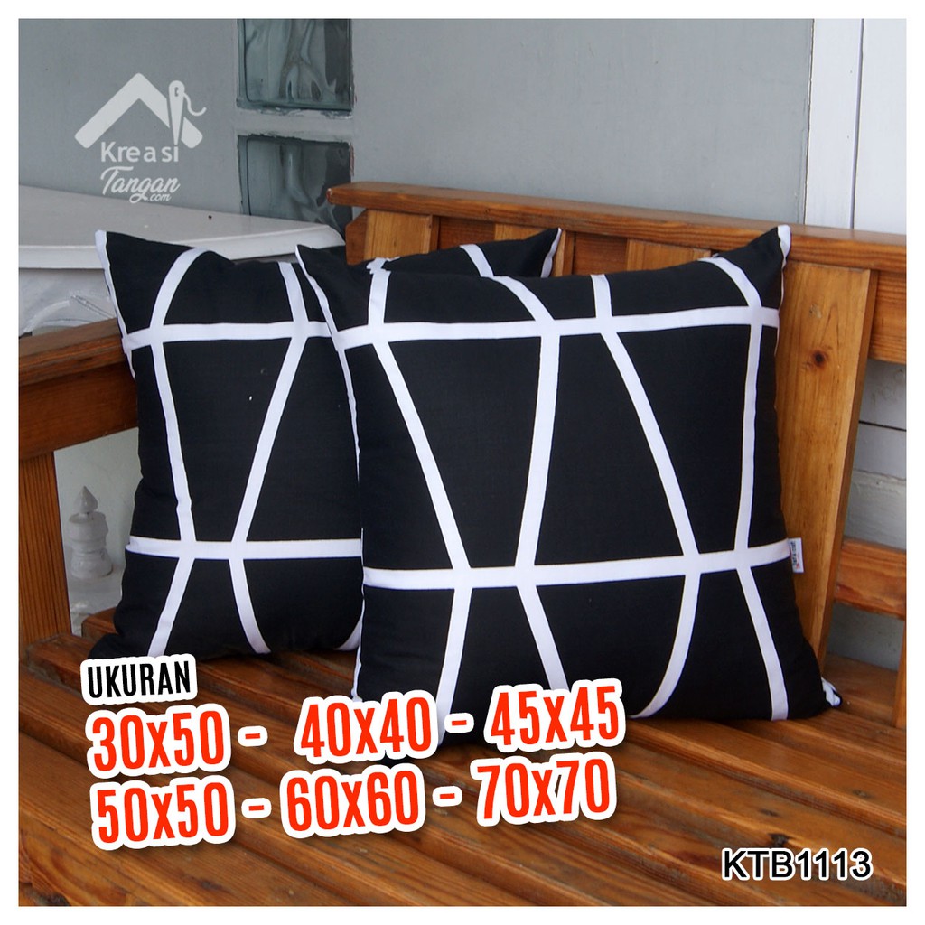 SARUNG BANTAL SOFA Ukuran 30x50, 40x40, 45x45, 50x50, 60x60, 70x70 - KTB1114